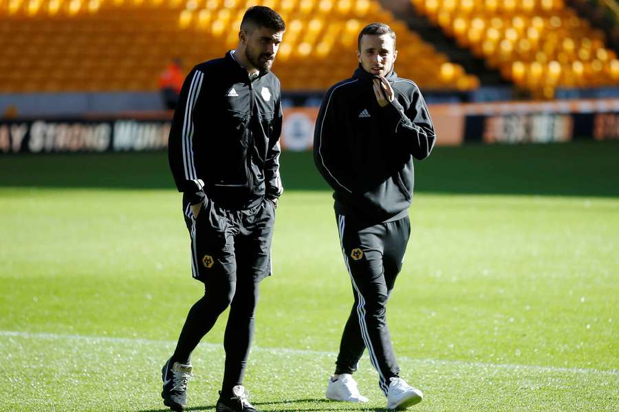 Neves (left) and Jota played together at Wolves Neves (left) and Jota played together at Wolves