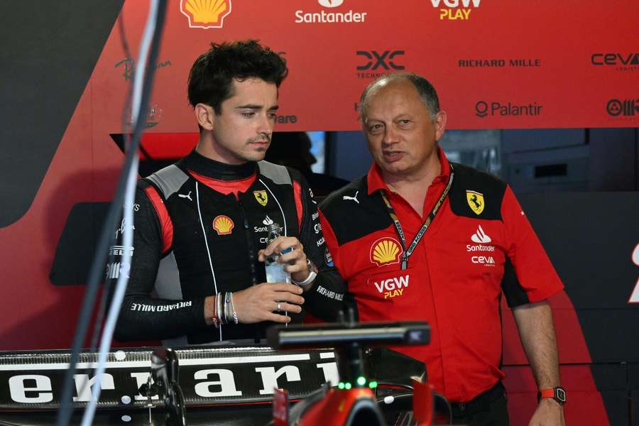 Charles Leclerc e Frédéric Vasseur