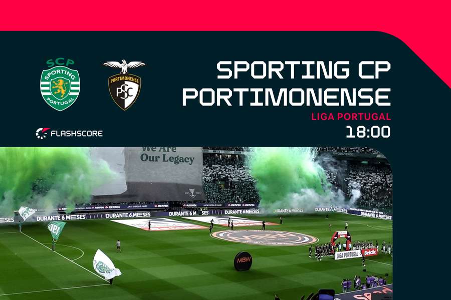 Caso vença o Portimonense, Sporting pode ser campeão esta jornada, dependendo também do resultado do Famalicão-Benfica