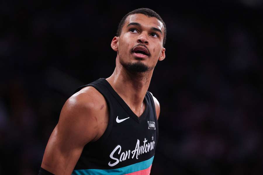 Wembanyama sur le parquet des Knicks.