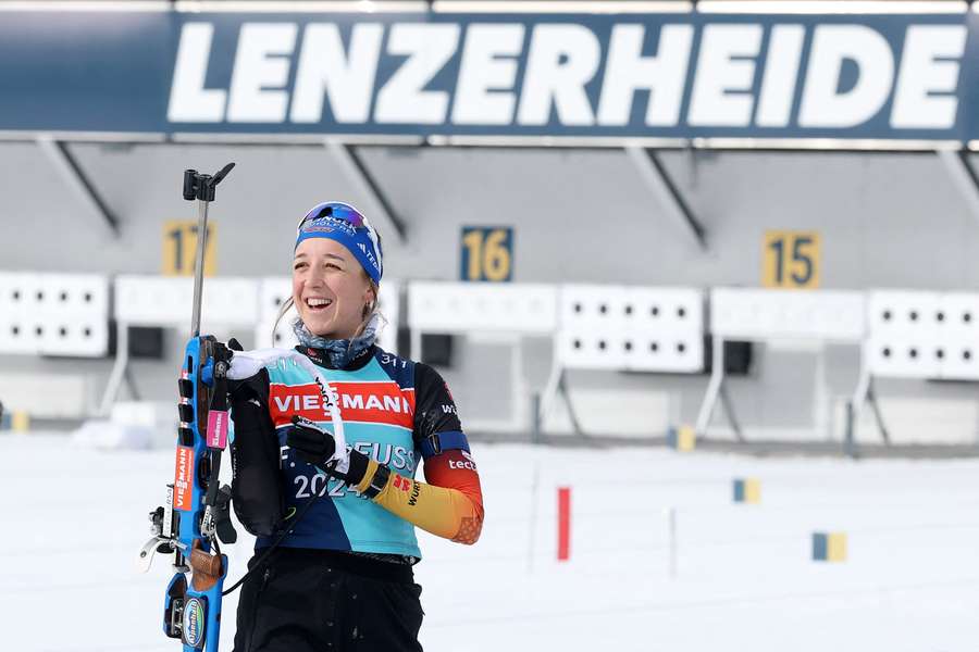 Gute Laune bei Franziska Preuß