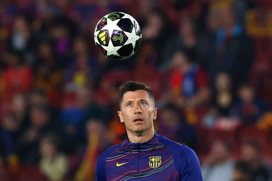 Robert Lewandowski está em final de contrato com o Barcelona