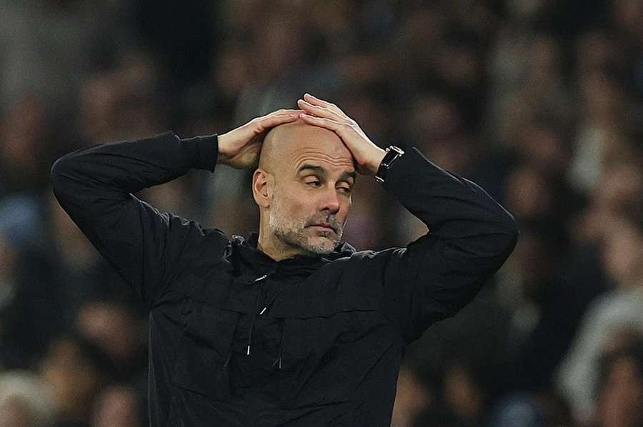 Manažer Manchesteru City Pep Guardiola.