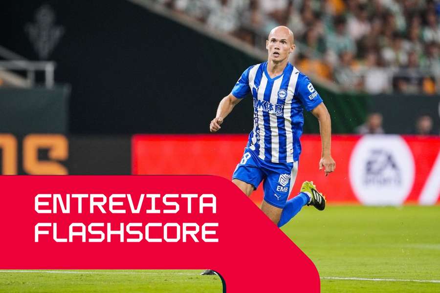 Jon Guridi em ação pelo Alavés