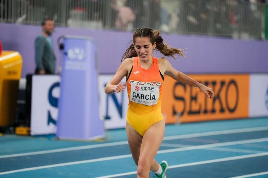 Marta García, en la final del Mundial de pista cubierta