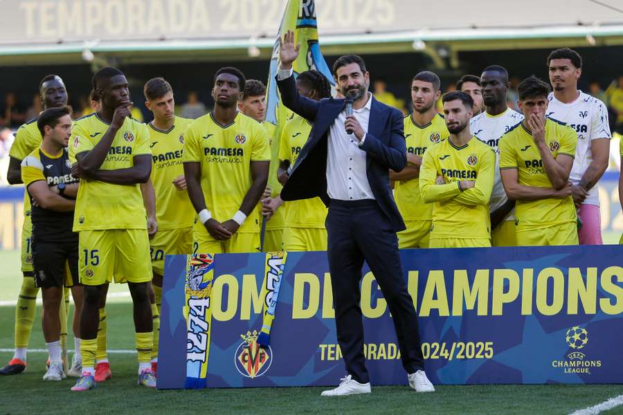 Albiol, el día de su despedida del Villarreal en La Cerámica