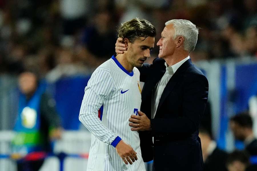 Griezmann et Deschamps en juin dernier.