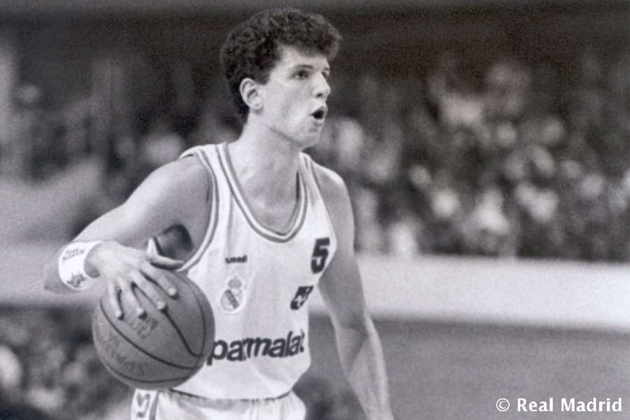 Drazen Petrovic, avec le maillot du Real Madrid