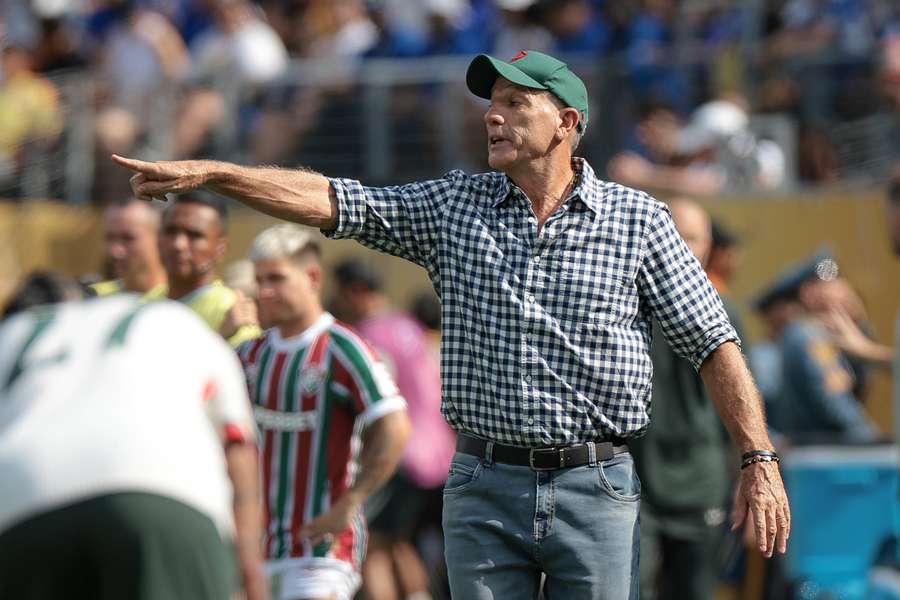 Renato Portaluppi durante partida entre Fluminense e Chelsea, no MetLife Stadium, em Nova Jersey Renato Portaluppi durante partida entre Fluminense e Chelsea, no MetLife Stadium, em Nova Jersey