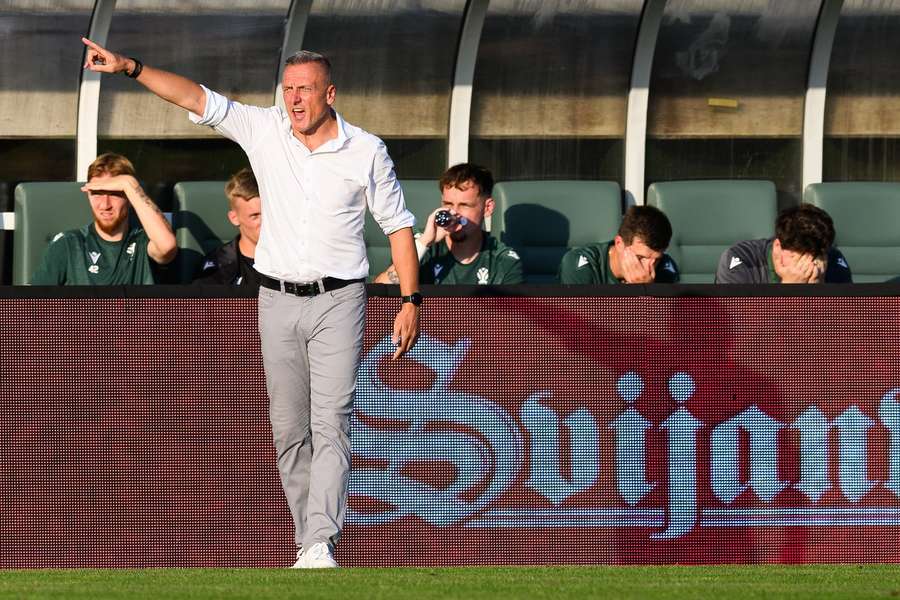 Luboš Kozel během prvního zápasu s Varaždínem.