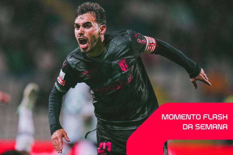 Ricardo Horta festejou o golo do SC Braga