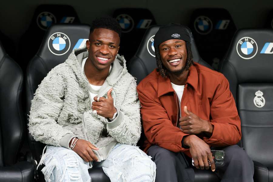 Vinicius y Camavinga, en el banquillo del Real Madrid