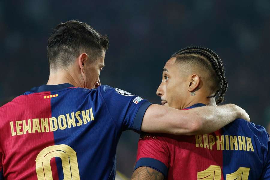 Lewandowski și Raphinha