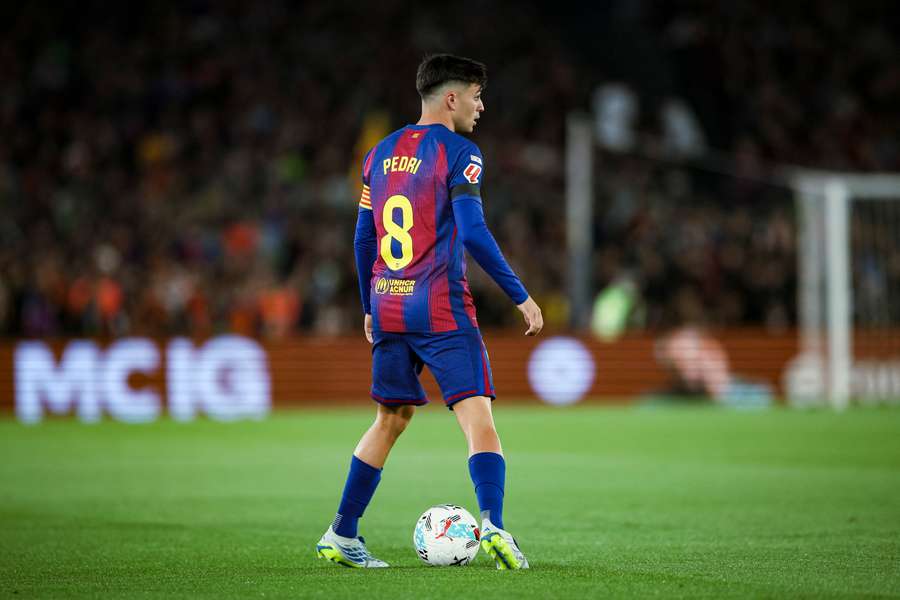 Pedri, con el Barcelona
