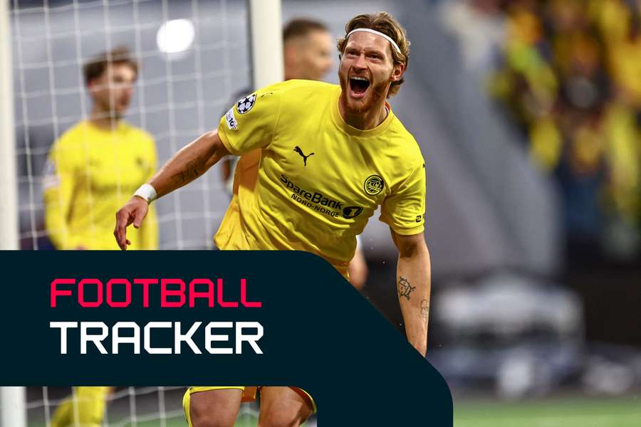 Bodo/Glimt's Hogh celebrates goal