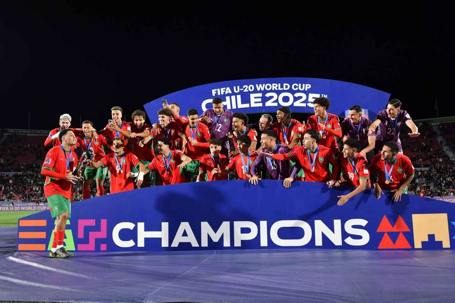 Le Maroc célèbre sa victoire.
