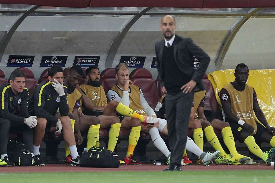 Joe Hart și Pep Guardiola Joe Hart și Pep Guardiola
