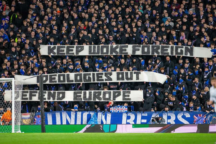 Rangers to be charged by UEFA for "deeply saddening and frankly embarrassing" woke banner