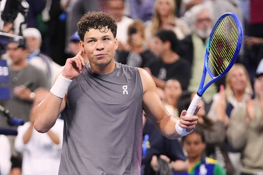 Ben Shelton is in third-round action on Friday at the US Open