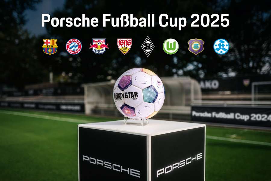 Die Besetzung beim Porsche Fußball Cup 2025.