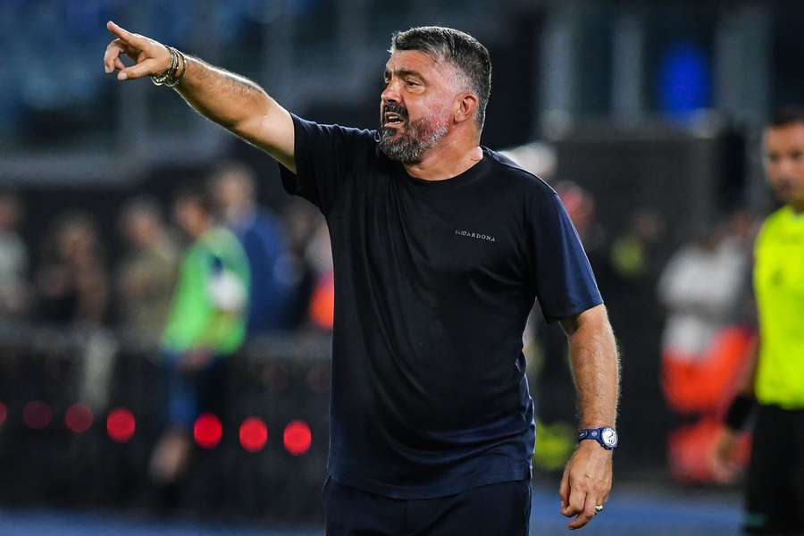 Gennaro Gattuso dimanche soir. Gennaro Gattuso dimanche soir.