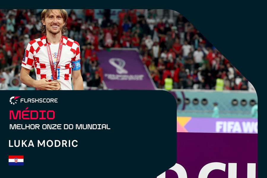 Luka Modric, 37 anos, medalha de bronze