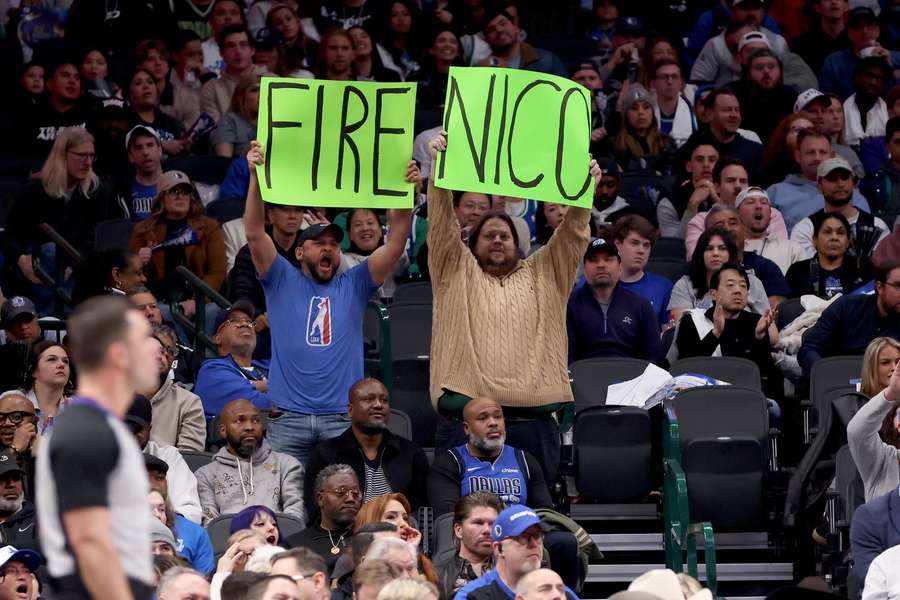 Mavs fans expressed their anger at Nico Harrison during the last few months of the season Mavs fans expressed their anger at Nico Harrison during the last few months of the season