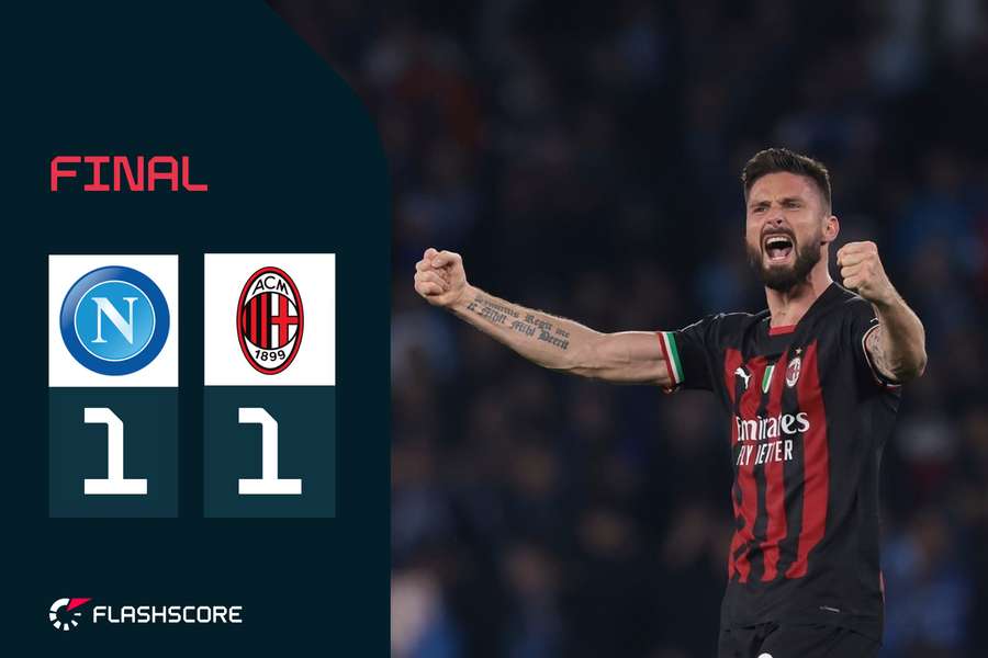 Giroud a deschis scorul pentru AC Milan