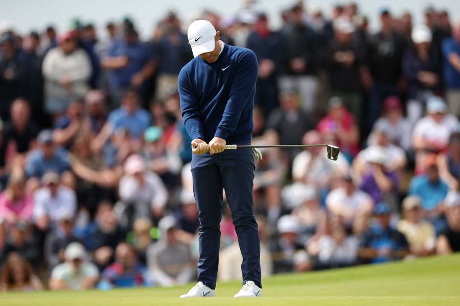 McIlroy in action at the Open