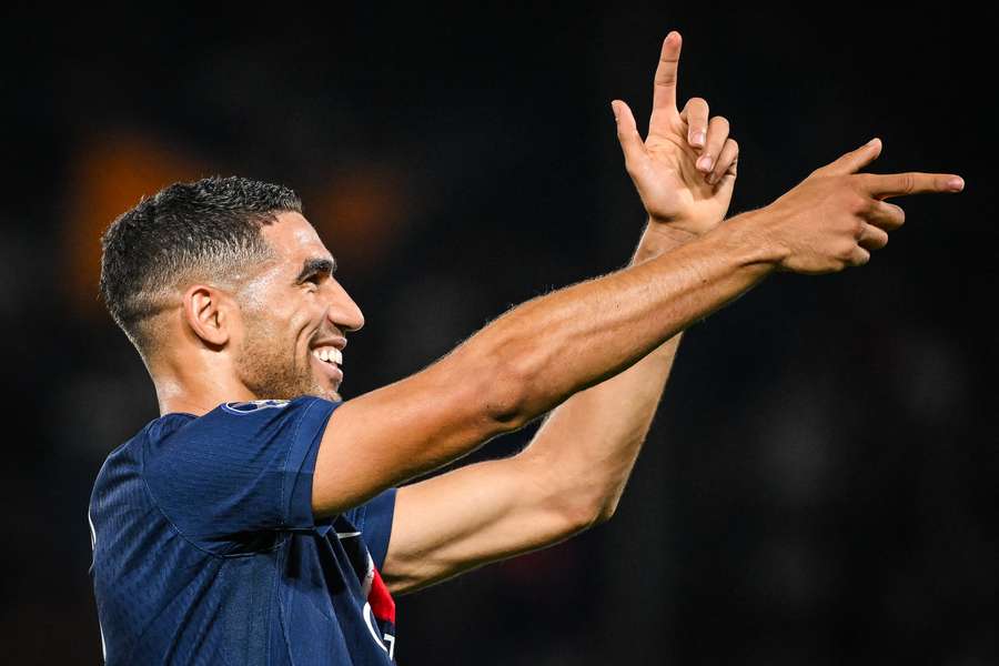 Achraf Hakimi scored and starred for PSG on Friday