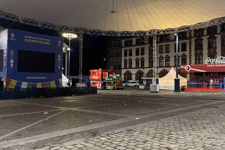 De fanzone van Dortmund