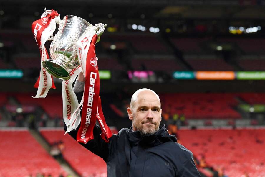 Erik ten Hag is the first Manchester United manager since 2017 to lift a major trophy