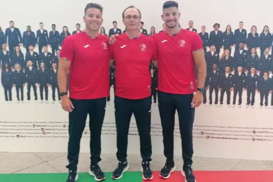 Rui Fernandes com João Ribeiro e Messias Baptista 