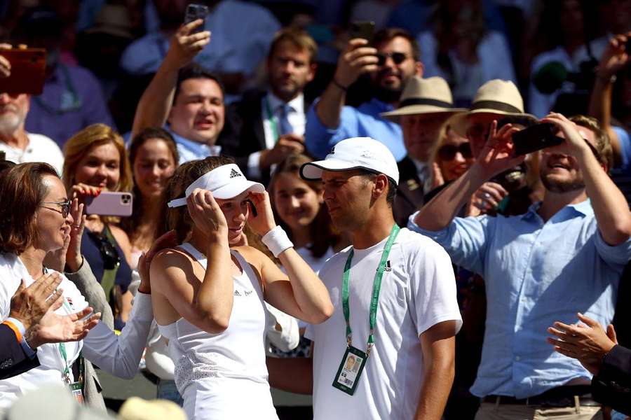Elena Rybakina won the women's singles title at Wimbledon this year