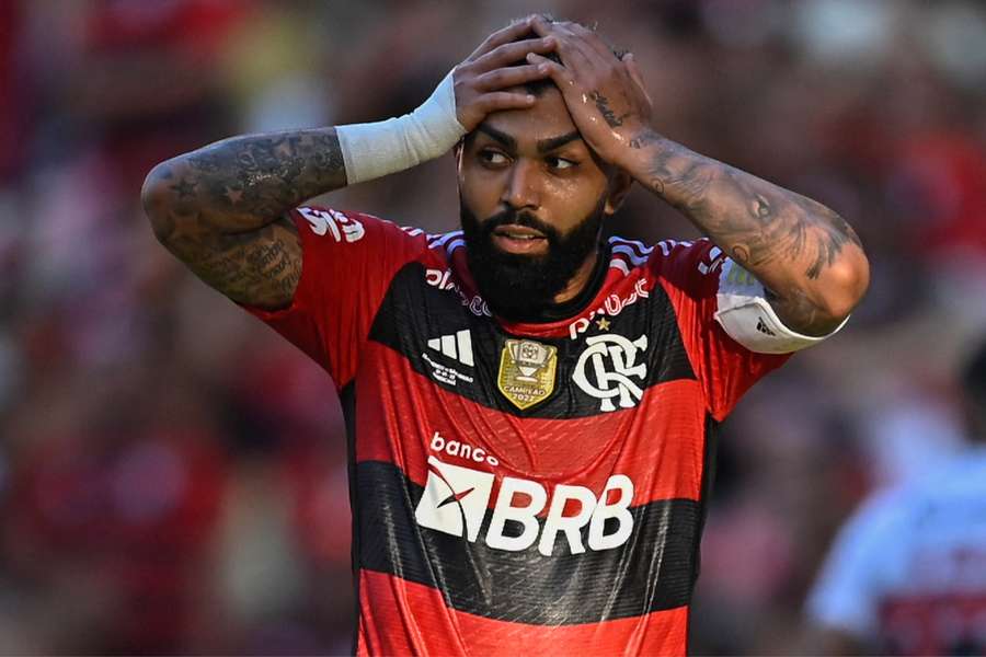 Gabigol teve atuação apagada em derrota do Fla para o São Paulo