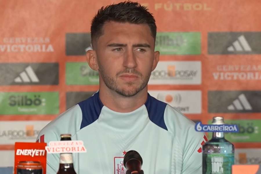 Laporte, durante la rueda de prensa