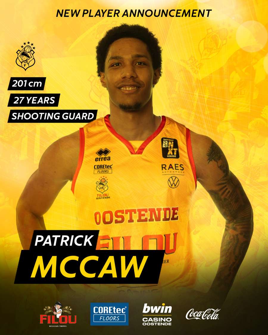 Patrick McCaw is het aankomende seizoen in het rood-geel te bewonderen