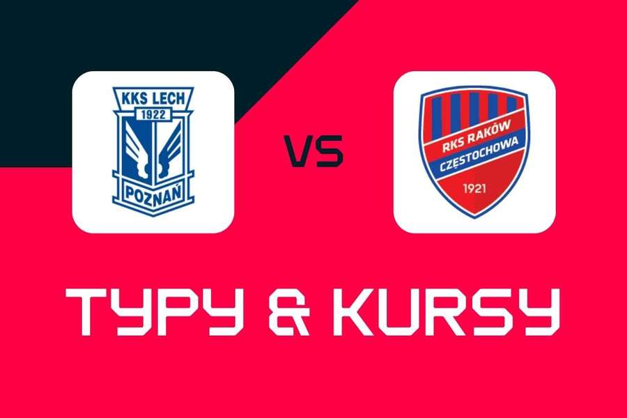 Lech Poznań - Raków Częstochowa: Typy bukmacherskie, najlepsze kursy i zakłady (Ekstraklasa)