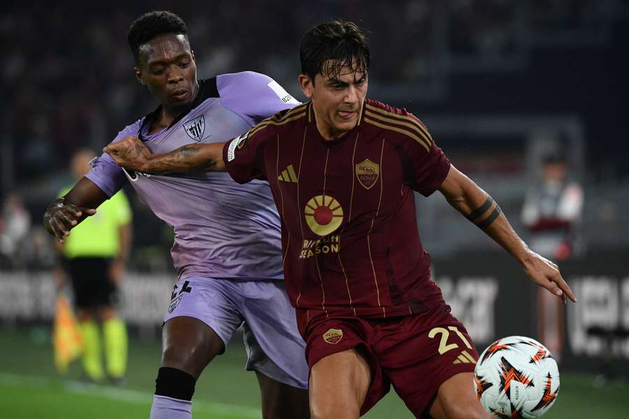 Alvaro Djalo e Paulo Dybala durante Roma-Athletic Bilbao