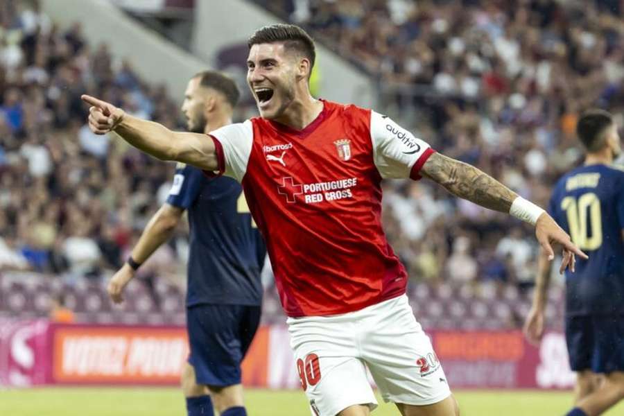Roberto Fernández fez dois golos em 30 jogos no SC Braga