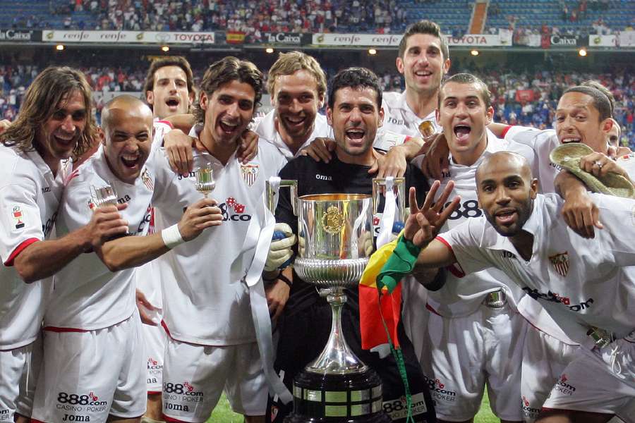 El Sevilla, campeón copero en 2007.