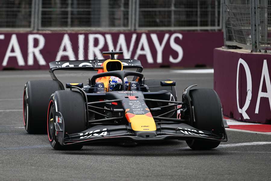 Verstappen à Bakou ce dimanche.