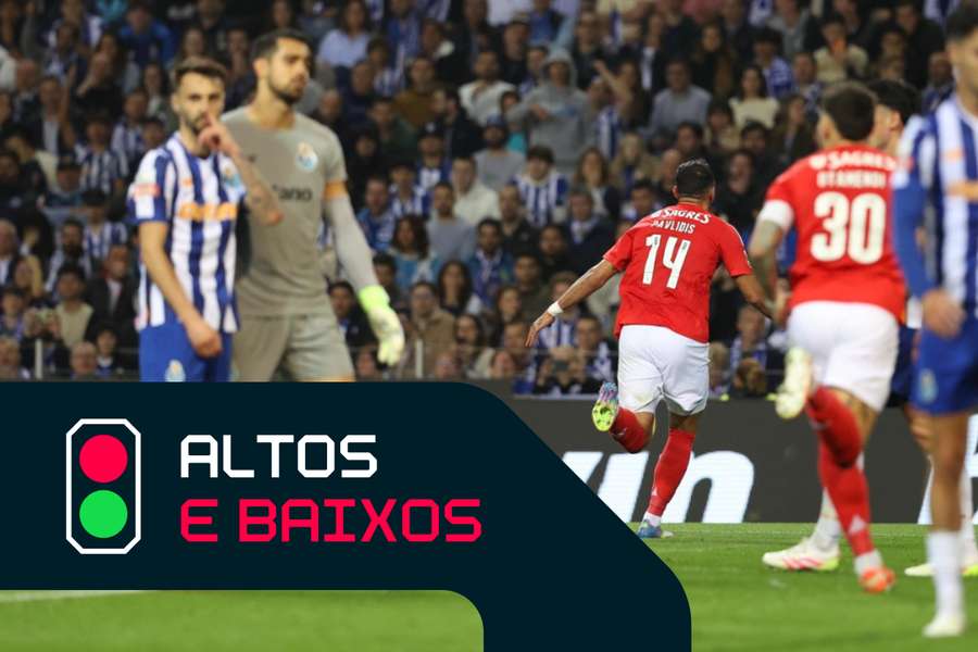 Pavlidis festeja diante do FC Porto