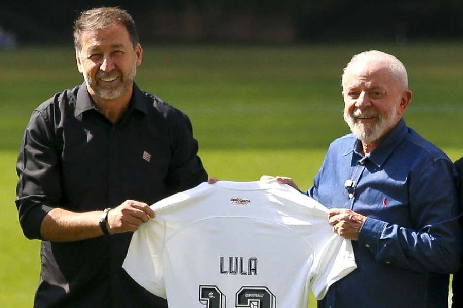 Lula, con la maglia del Corinthians.