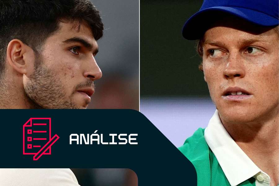 Jannik Sinner e Carlos Alcaraz poderão dominar o ténis masculino nos próximos anos