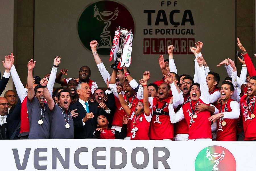 O SC Braga venceu a final da Taça de Portugal de 2016, frente ao FC Porto