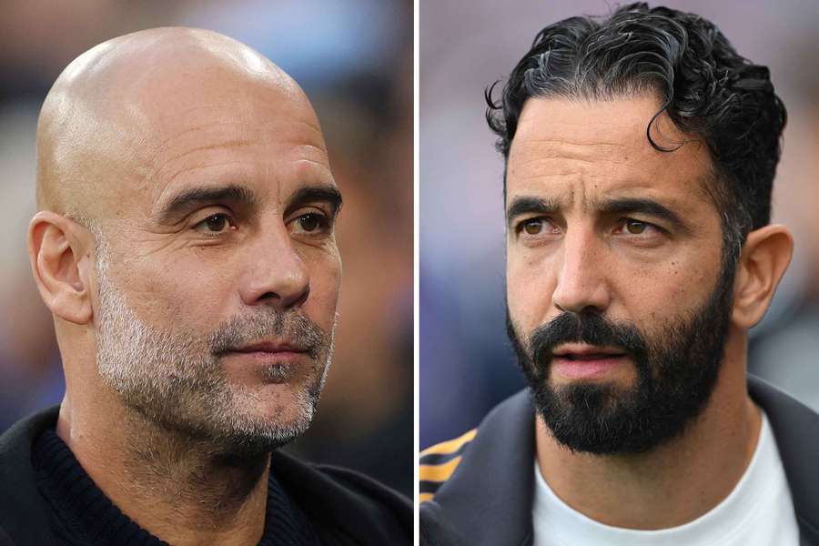 Pep Guardiola et Ruben Amorim s'affrontent dimanche.