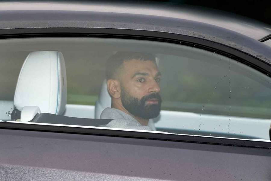 Liverpool's Mohamed Salah arriving at AXA Training Centre Liverpool's Mohamed Salah arriving at AXA Training Centre