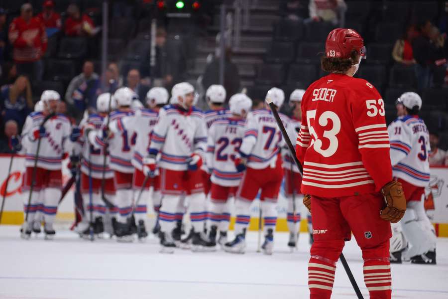 Moritz Seider stand 25 Minuten auf dem Eis, blieb aber ohne Torbeteiligung Moritz Seider stand 25 Minuten auf dem Eis, blieb aber ohne Torbeteiligung