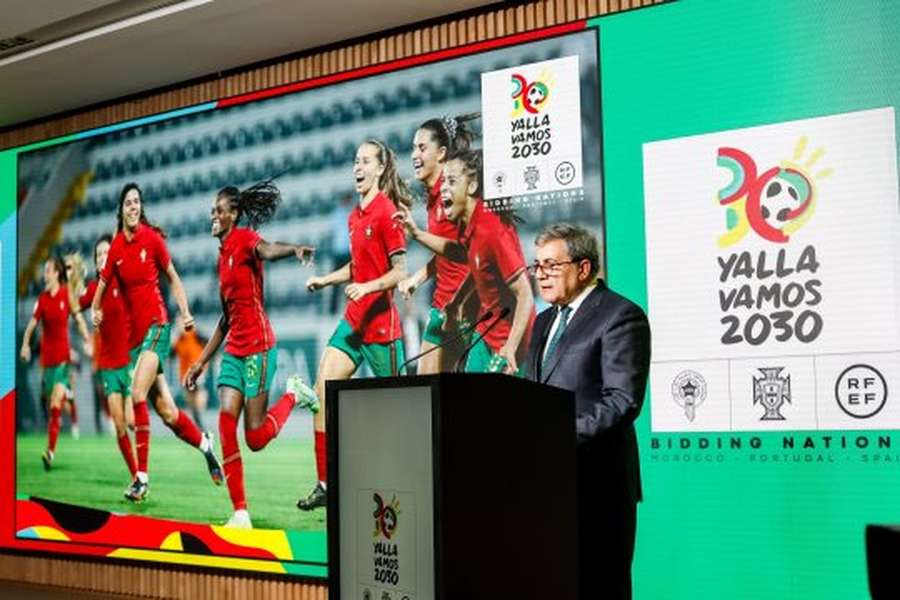 Fernando Gomes fez anúncio da semi em conferência sobre Copa 2030